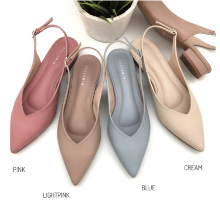 รองเท้าหัวแหลม รัดส้นเสริม1 เบอร์ 36